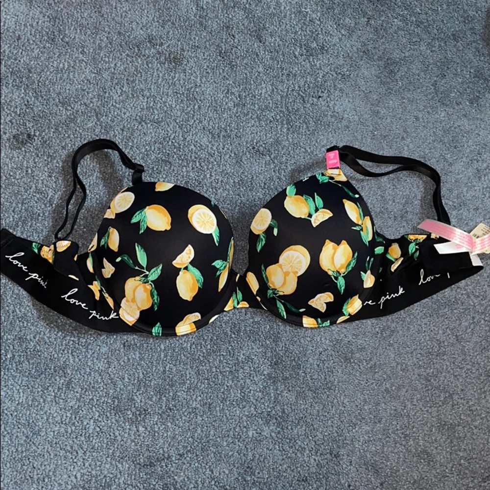pink push-up bra